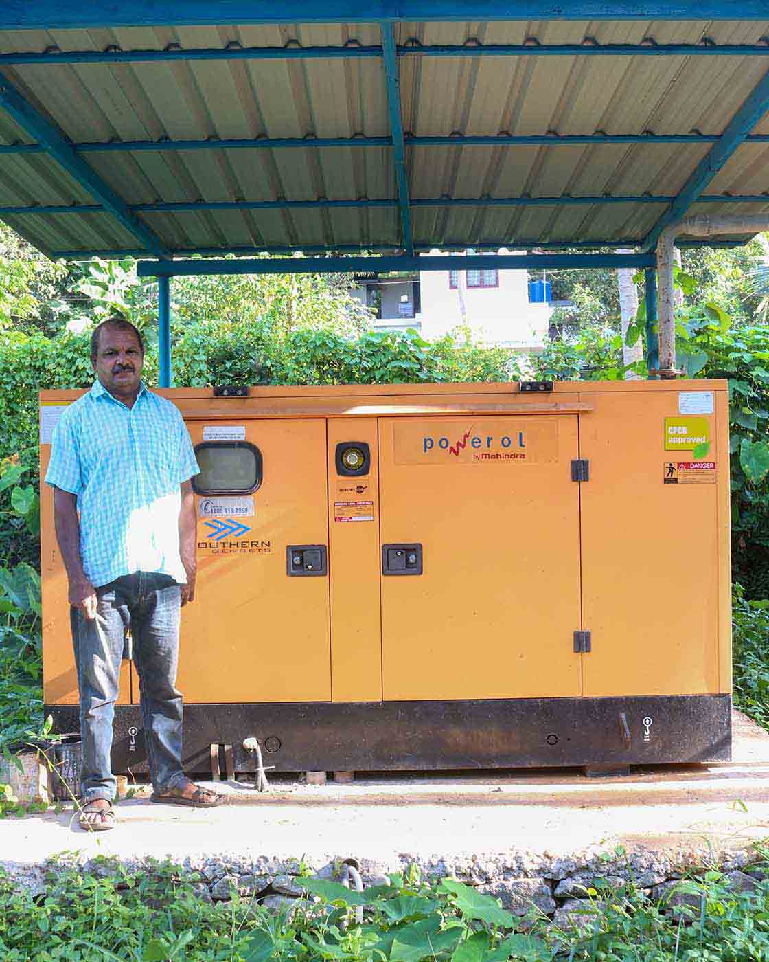 40 kVA Orange Generator Installation